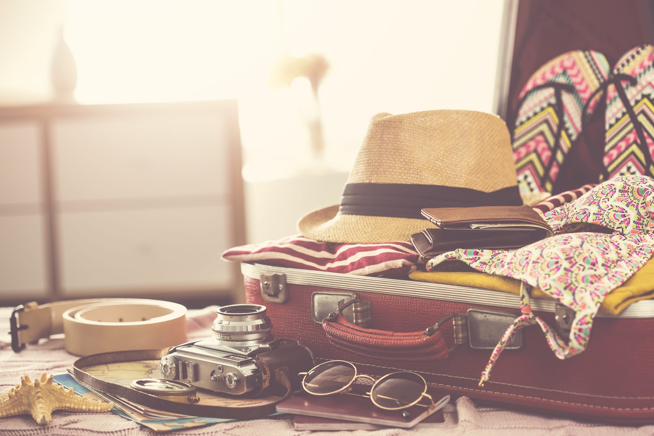 Packing a suitcase